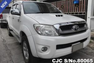 Toyota Hilux Vigo white Manual 2010 3.0L Diesel